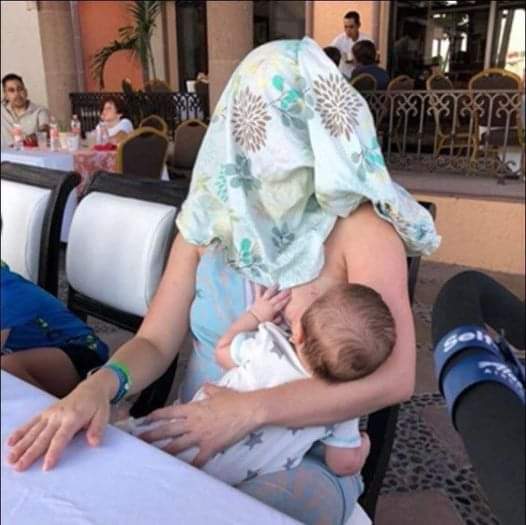 A Texas mother breastfeeds her newborn son in a restaurant before a stranger begs her to do something unbelievable.