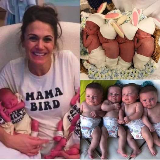 Mom has quadruplets without using fertility, then doctor notices something special