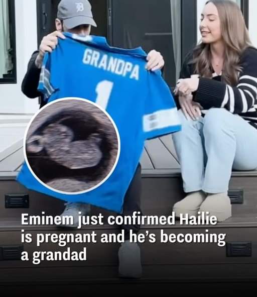 Eminem revealed he’s about to become a grandad in his music video for latest release ‘Temporary’