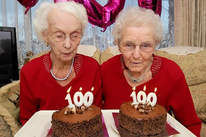 Twin sisters celebrate 100th birthday and open up about their long lives together