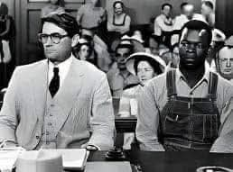 Brock Peters started to cry while filming his testifying scenes in “To Kill a Mockingbird” (1962), without rehearsing it this way, and Gregory Peck said that he looked past him, instead of looking at him in the eye, to avoid choking up himself….